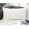 PANOD Faux Fur Decorative Lumbar Throw Pillow Covers 16 x