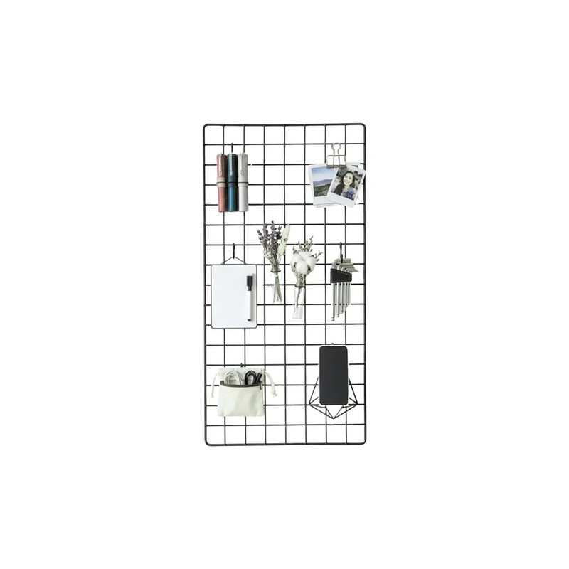 Pack 3 Rejas Exhibidoras Negras Reforzadas 1x.50m Cuadro 5