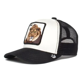 Gorra Goorin Bros The Farm King / Leon Color Blanco Y Negro King 101-0388 Talla Unitalla