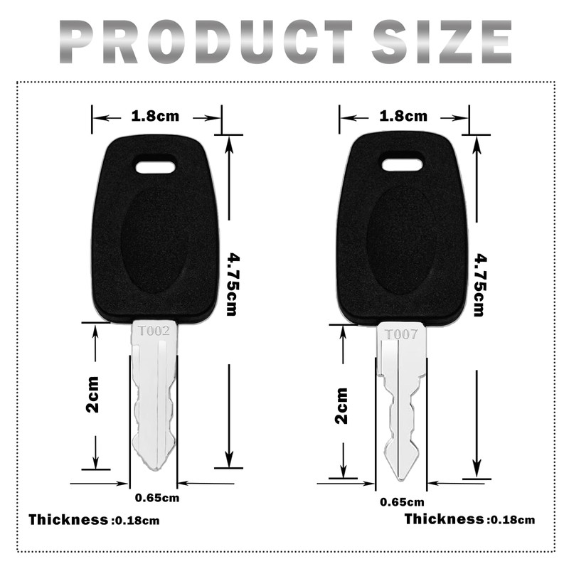 TSA007 TSA002 Master Luggage Keys, Set of 2 Keys with