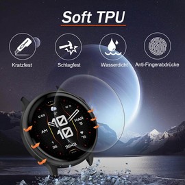 Wondoner Pack of 4 Screen Protectors for Garmin Vivoactive 6 Screen Protector, Soft TPU Film for Vivoactive 6 Screen Protector [Fingerprint ID] Case-Friendly Protection for Garmin Vivoactive 6 Screen