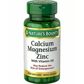Calcium Magnesium & Zinc Calcio para los huesos Suplemento para la salud de los Huesos 100Tablets YS..