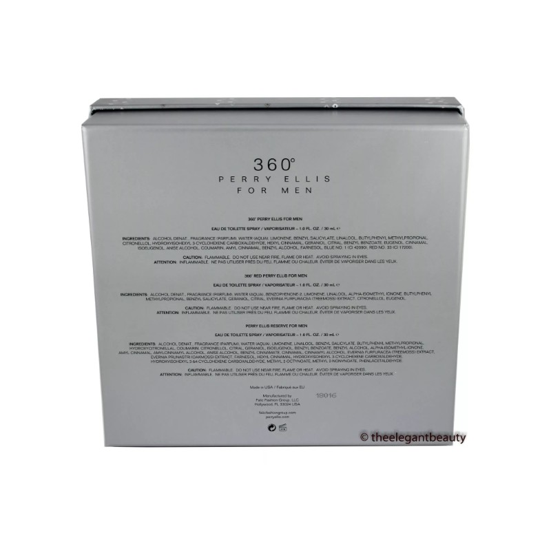 360 By Perry Ellis Trio 3 Pcs Gift Set All