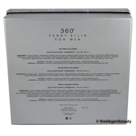 360 By Perry Ellis Trio 3 Pcs Gift Set All 1.0oz Edt Spray For Men New In Box