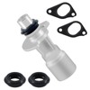 EVRBUL Upgrade Aluminum Engine Oil Cooler Inlet Connector, Water Pump-Oil