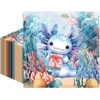 iPartyGo Axolotl Birthday Party Decorations - 50 Pcs Blue 2-Ply