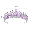 Women Wedding Crown Zinc Alloy Exquisite Rhinestone Bride Crown Hair