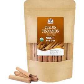 52USA Palitos de canela de Ceilán orgánicos, 1 onza (paquete de 1), canela auténtica cultivada en Sri Lanka, palito 1 onza (paquete de 1)"