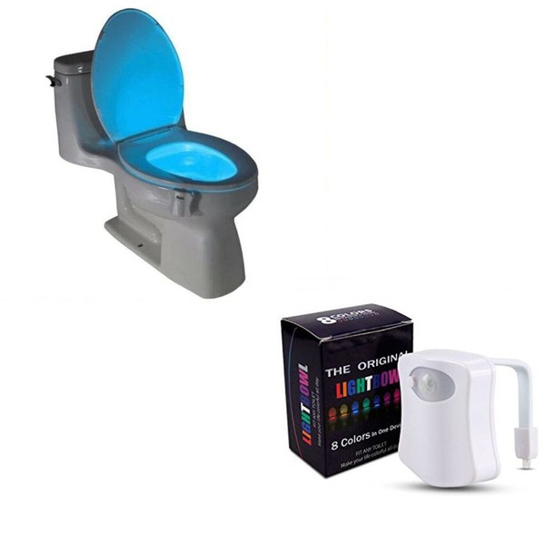 PLASTIFIC Toilet Light 8 Colors Led Toilet Bowl Night, Perfect Decorating Combination, Toilet Bowl Nightlight Toilet Seat Lights Toilet Bowl Sensor Light