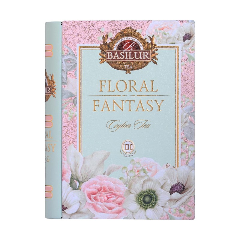 Basilur Floral Fantasy Tea Book - Luxury Tea Gift -