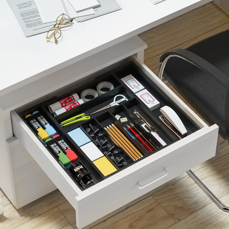 Utensil Organizer Silverware Drawer Organizer - Bamboo Expandable Cutlery Tray