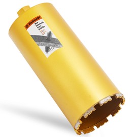 DaduoRi 6 1/4" Wet Core Drill Bit, 1-1/4"-7 Thread, High-Performance 6.25 Inch Diamond Core Bits for Concrete, 14" Drilling Depth for Reinforced Concrete, Masonry, Brick Block,Cement, Stucco(159mm)