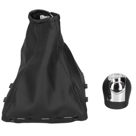 aqxreight - Shift Knob,5 Speed Gear Shift Knob with Boot Cover Fit for Opel Vauxhall Vectra C/Vectra B/Corsa/Astra 2002-2005