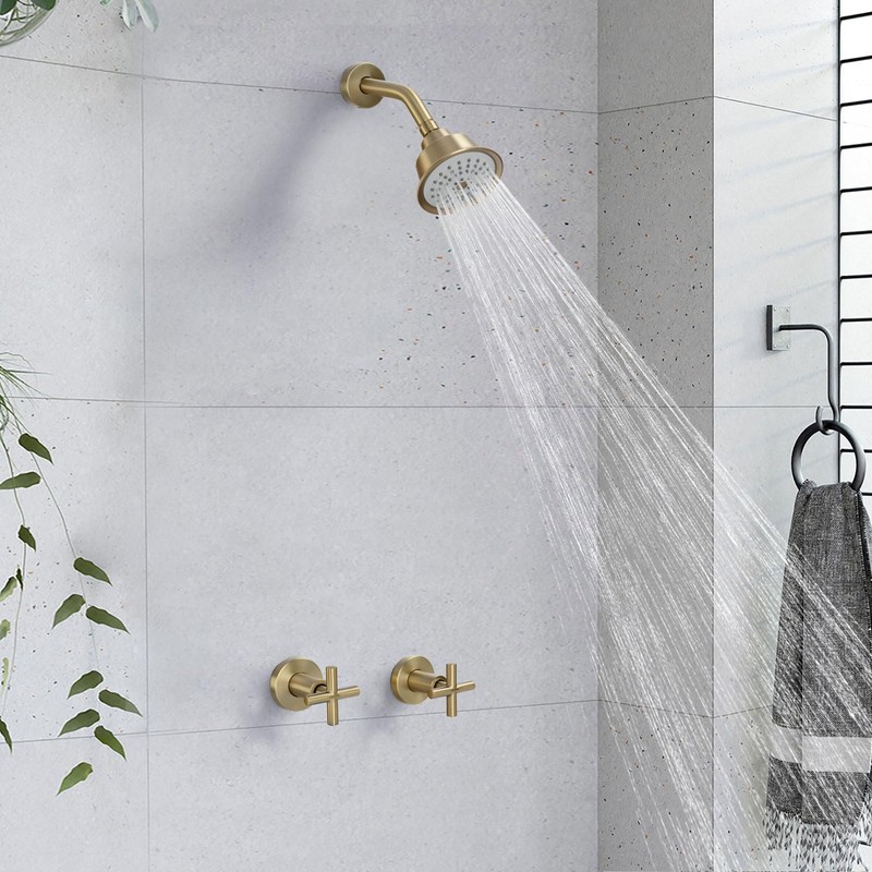 KAPHOME 2 Handles Shower Faucet Set,Tub and Shower Trim Kit