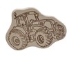 DEKOFANT Children's Wooden Breakfast Board Tractor Bulldog Design Approx. 30