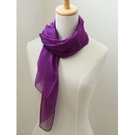 [INSTYLE JAPAN] 100% Silk Scarf, Small, Size S, 37.4 x 25.6 inches (95 x 65 cm), Bandana Bag, Neckerchief, Pocket Square, Neck Area, UV Protection, UV Protection, Sunburn, Cooling Protection, Throat