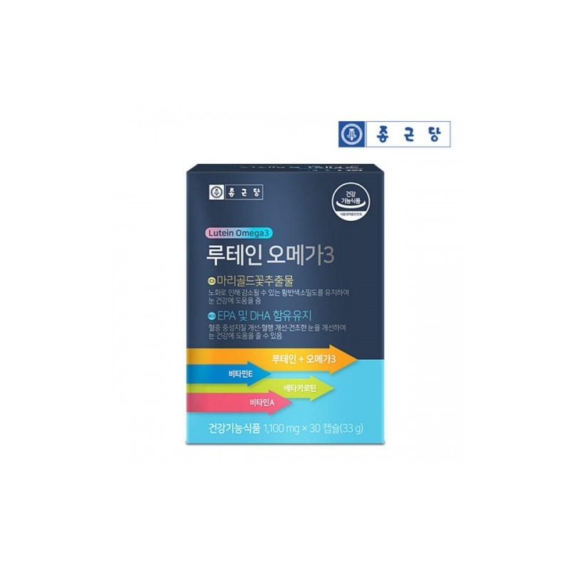 Chong Kun Dang Lutein Omega-3 1100mg x 30 Capsules /