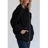 Jhsnjnr Womens Long Sleeve Hooded Sweatshirt Full Zip Up Solid