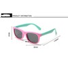 Polarized Sunglasses Rubber Flexible for Girls Boys Age 3-12 Years