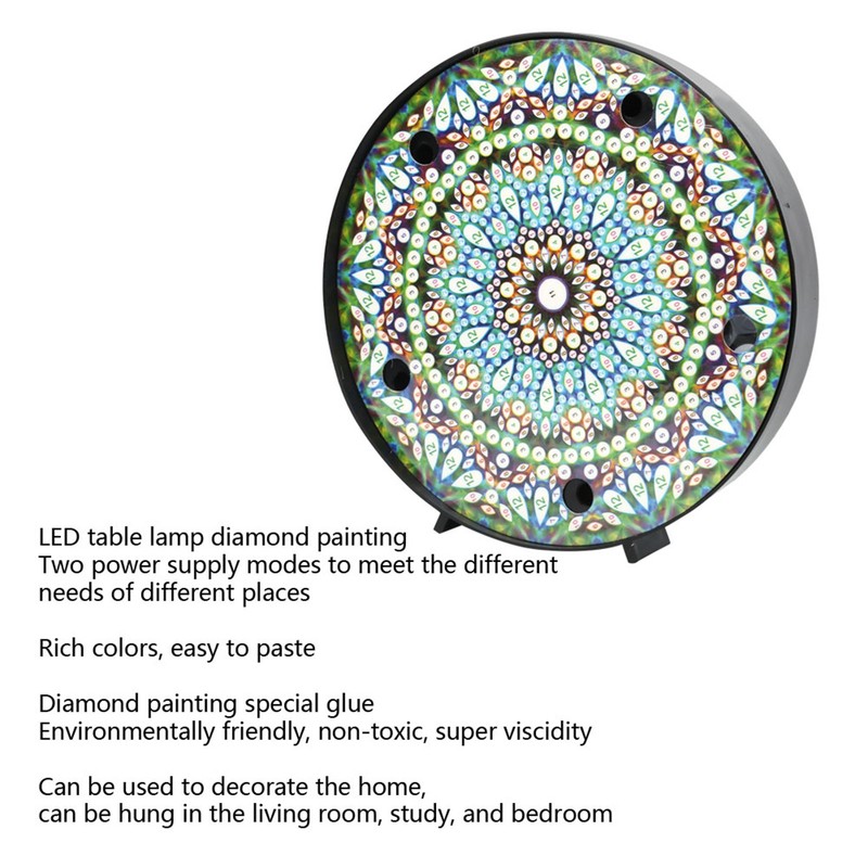 DIY Diamond Painting Night Light Special Shaped Mandala Diamond Painting