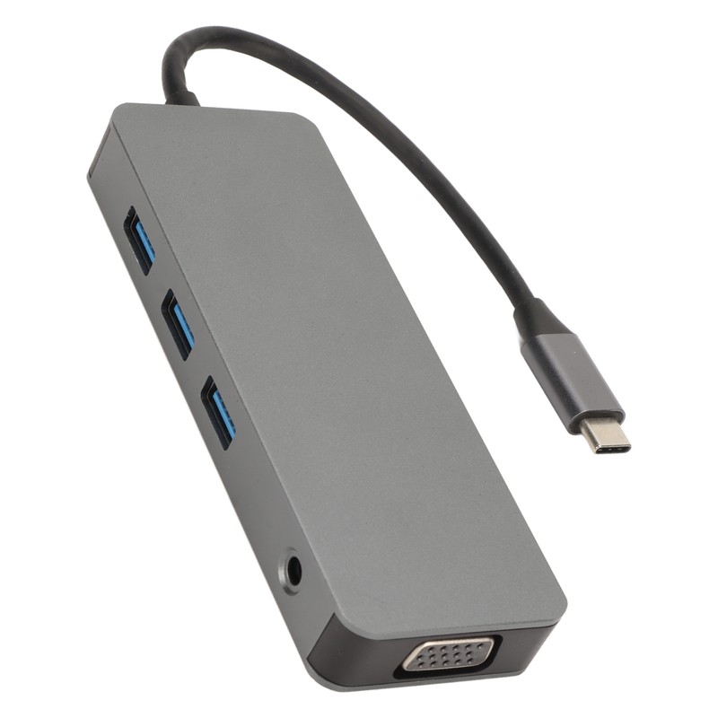 USB C Hub USB C to 3USB 2xHDTV VGA USB