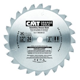 CMT 286.024.12 Demolition and Rescue Saw Blade and 12-Inch by 24 Teeth TCG Grind with 1-Inch Bore