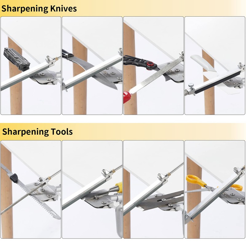 CWOVRS Knife Sharpening Kit, RX-008 Professional Knife Sharpener, 360° Flip
