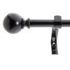 Decopolitan 5/8" Classic Ball Curtain Rod Set, 26 to 48