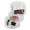 axentia Makeup Organiser, Plastic, Transparent, Diameter Approx. 11.7 cm