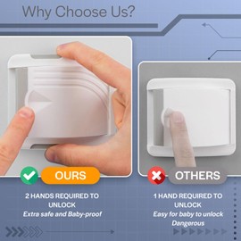 Todays Kids 4 Pack Sliding Door Locks - Child Proof Lock for Sliding Door, Easy to Install Sliding Window Lock - Strong Adhesive Sliding Door Security Lock, Versatile Window Locks & Sliding Door Lock