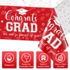 3Pcs Graduation Tablecloth Party Decorations,Large Disposable Graduation Cap Congratulations Grad