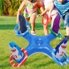 6 Pcs Inflatable Shark Pool Ring Toss Games Toys Floating