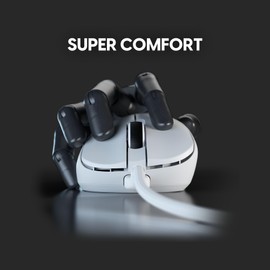 Pulsar Gaming Gears Xlite Wired Gaming Mouse, Ultra Lightweight 1.83 oz (52g), Ergonomic, Optical Switch, 26000 DPI, Motion Sync, PAW3395 Sensor (Medium, Wired, White)