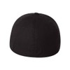 Flexfit Structured Brushed Twill Cap, Black, Large/X-Large
