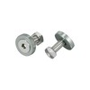 Motoforti 20 Pcs Motorcycle Silver Tone Fender Bumper Washer Bolt