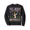 Dabbing Go Jesus It's Your Birthday Merry Christmas Sweatshirt, black