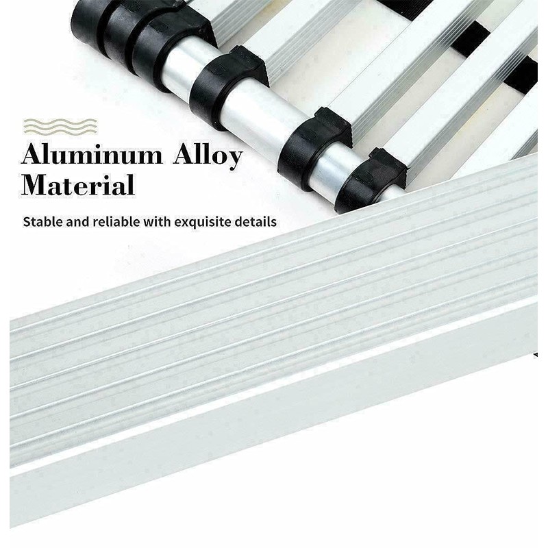20.3FT Aluminum Telescoping Ladder with Non-Slip Feet and Stable Hook,