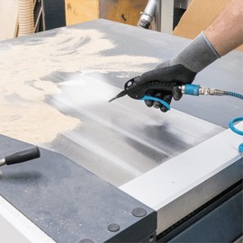 Hazet Air Blow Gun with Low-Noise Wide Flat Nozzle for Large Panels 6 Bar Working Pressure, Ergonomic Handle with optimised Transmission