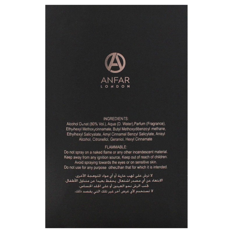 Anfar Serie De Velvet - Nero Velours for Men -