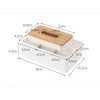 Tissue Box Holders Rectangular Bamboo Cap Tissue Cover Box Dispenser