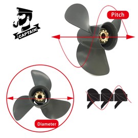 Boatman 13 3/4x13 Aluminum Outboard Propeller fit Honda Motor Engines 60/75/90/115/130 Hp,15 Spline Tooth,RH