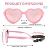 GLARDEFE Polarized Baby Heart Sunglasses with Strap - Unbreakable Flexible