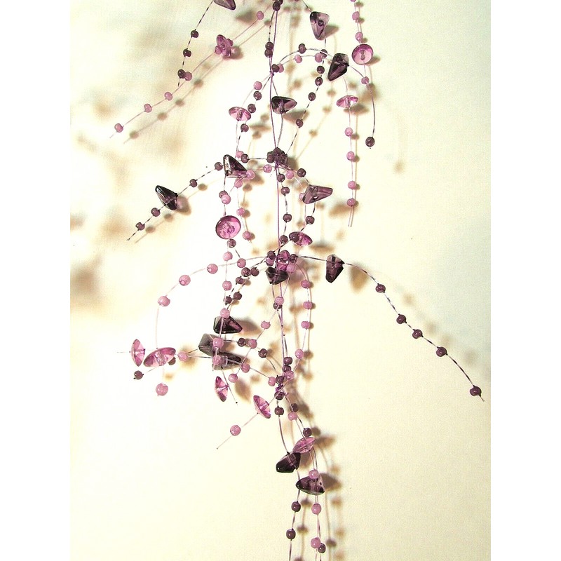 Sullivans 5' Multi 3-dimensional Mist Garland Lavender Beads