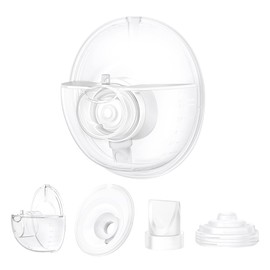 One Full Set Collector Cup Only Compatible with Momcozy M5 Breast Breast Pump Replacement Accessories, Full Breastpump Parts with 24mm Flange,Collector,Duckbill Valves,Diaphragm