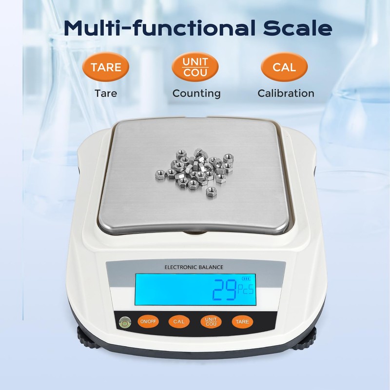 Bonvoisin Lab Scale Rechargeable Electronic Balance 3000gX0.01g Precision Analytical Balance