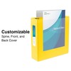 Staples Standard 1 3-Ring View Binder, Yellow