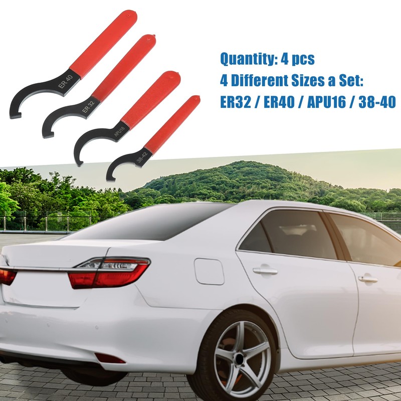 A ABSOPRO Coil Over Wrench Adjustable Shock Spanner Wrenches Tool