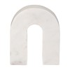 Sagebrook Home Marble, 6" H Horseshoe Tabletop Decor White, Horseshoe,