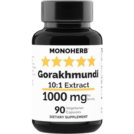 MONOHERB Gorakhmundi Extract 1000 mg - 90 Vegetarian Capsules