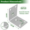 40PCS L Bracket Corner Braces, 304 Stainless Steel Shelf Bracket